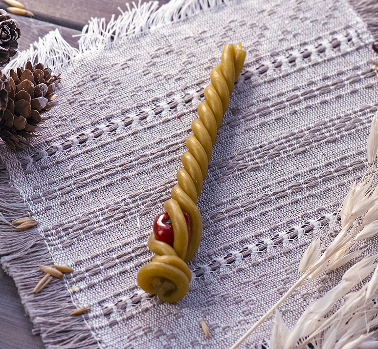 Громничная заговорённая свеча Перуна с Сердоликом - фото 1