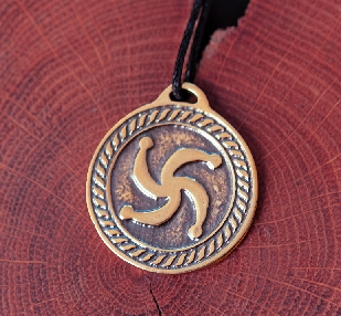 Оберег «Знак Бога Рода». Бронза