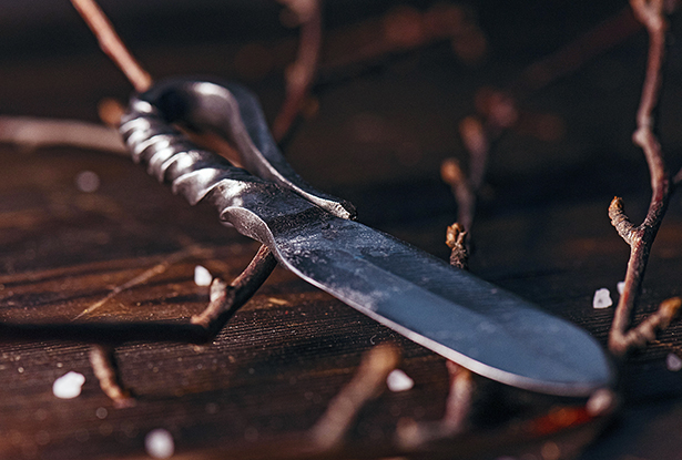 кованые ножи, кованые ножи ручной работы, купить кованый нож ручной работы